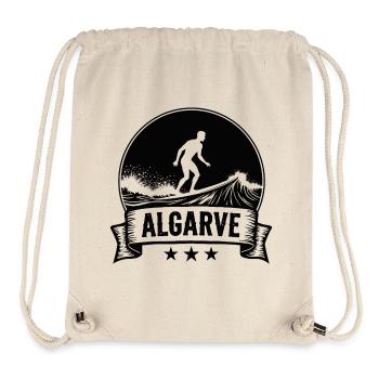 Algarve Surfer Surfing Surfing in Portugal - Stanley/Stella Recycled Gym Bag - natural - Front