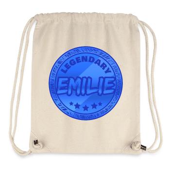 First name Emilie - Stanley/Stella Recycled Gym Bag - natural - Front