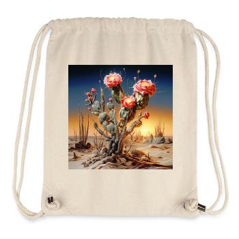 Cactus flowers in sunset - Stanley/Stella Recycled Gym Bag - natural - Front