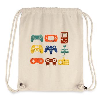 Retro Game Console - Stanley/Stella Recycled Gym Bag - natural - Front