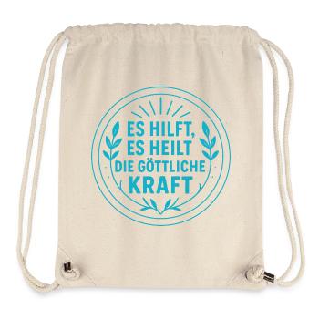 Es hilft, es heilt die göttliche Kraft - Stanley/Stella recycelter Gym Bag - Naturweiß - Vorne