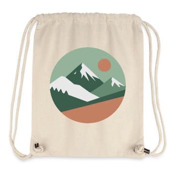Scandinavian Mountain | Nordic Colors - Stanley/Stella Recycled Gym Bag - natural - Front