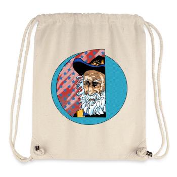 Patriotischer bärtiger Vater – Americana-Porträt - Stanley/Stella recycelter Gym Bag - Naturweiß - Vorne