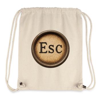 Vintage Esc key design - Stanley/Stella Recycled Gym Bag - natural - Front