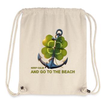 Shamrock Anchor Beach Motto - Stanley/Stella Recycled Gym Bag - natural - Front