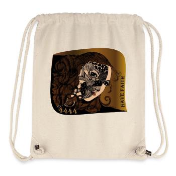 Le Masque de la Foi Zentangle - Sac à cordon recyclé Stanley/Stella - blanc naturel - Devant
