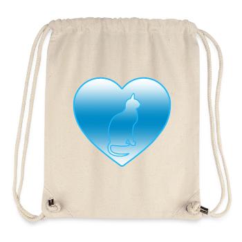 Katze - Stanley/Stella recycelter Gym Bag - Naturweiß - Vorne