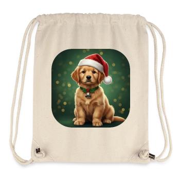 Cloche de Noël du Bébé Père Noël - Sac à cordon recyclé Stanley/Stella - blanc naturel - Devant