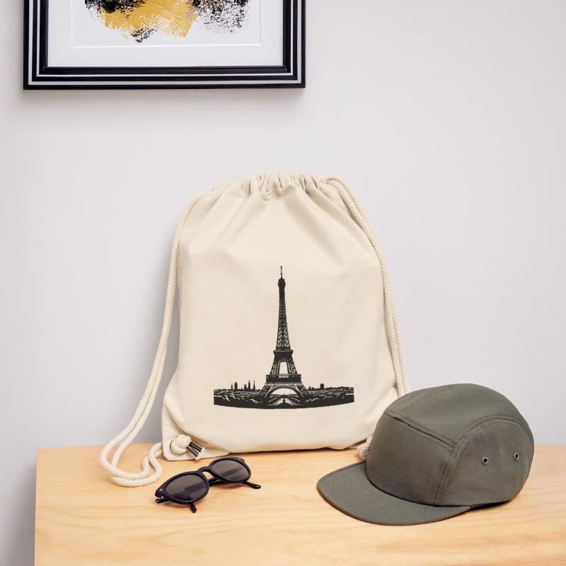 French eye-catcher Eiffel Tower typical Paris Stanley/Stella Recycled Gym Bag