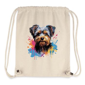 Yorkshire Terrier Splash Style - Stanley/Stella recycelter Gym Bag - Naturweiß - Vorne