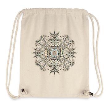 Pastell-Mehndi Ornament mit feinen floralen Muster - Stanley/Stella recycelter Gym Bag - Naturweiß - Vorne