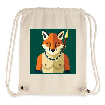 HUMAN FOX - baby & kids - Stanley/Stella Recycled Gym Bag - natural - Front