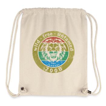 18. Geburtstag Wild, free & untamed since 01/2008 - Stanley/Stella recycelter Gym Bag - Naturweiß - Vorne