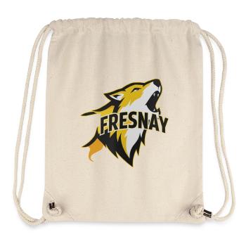Wolf Fresnay heult - Stanley/Stella recycelter Gym Bag - Naturweiß - Vorne