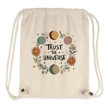 Faites confiance à l’univers - Sac à cordon recyclé Stanley/Stella - blanc naturel - Devant