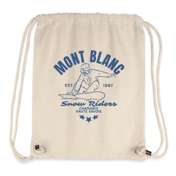 Logo der Mont Blanc Snow Riders - Stanley/Stella recycelter Gym Bag - Naturweiß - Vorne