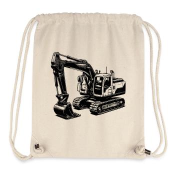 Starker Bagger die Maschine mit dem langen Arm - Stanley/Stella recycelter Gym Bag - Naturweiß - Vorne
