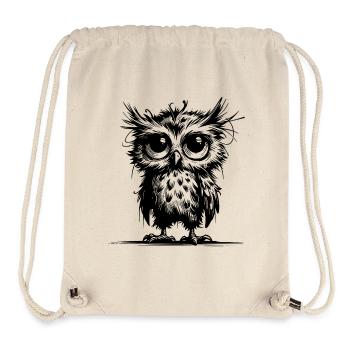 Müde Eulen Wächter des Waldes - Stanley/Stella recycelter Gym Bag - Naturweiß - Vorne