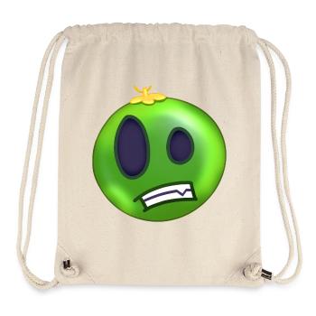Grüner ängstlicher Limetten-Weihnachtsball - Stanley/Stella recycelter Gym Bag - Naturweiß - Vorne