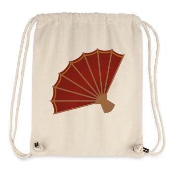 Vintage à éventail portable - Sac à cordon recyclé Stanley/Stella - blanc naturel - Devant