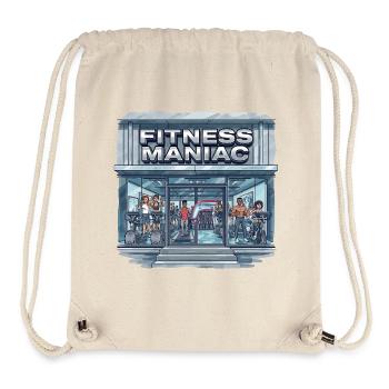 Fitness-Maniac Gymfront-Szene - Stanley/Stella recycelter Gym Bag - Naturweiß - Vorne