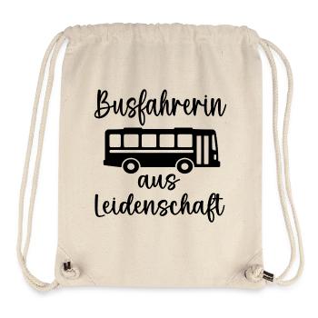Busfahren Busfahrerin Bus - Stanley/Stella recycelter Gym Bag - Naturweiß - Vorne