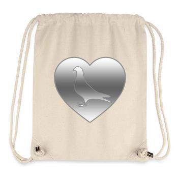 Tauben - Stanley/Stella recycelter Gym Bag - Naturweiß - Vorne