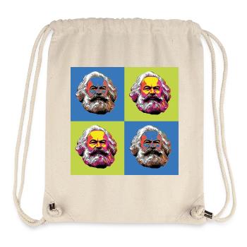 Karl Marx & Communism & Communist - Stanley/Stella Recycled Gym Bag - natural - Front