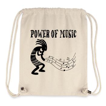 Stammesmusiker (Schwarz) - Stanley/Stella recycelter Gym Bag - Naturweiß - Vorne