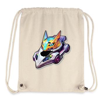 Neon Rennhelm Drachenstil - Stanley/Stella recycelter Gym Bag - Naturweiß - Vorne