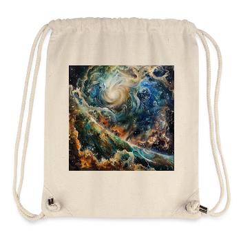 Kosmischer Wirbelgalaxie - Stanley/Stella recycelter Gym Bag - Naturweiß - Vorne