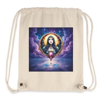 Lunar Arcana: Woman in a Celestial Ring - Stanley/Stella Recycled Gym Bag - natural - Front