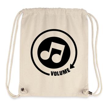 Volume_knop ton musical - Sac à cordon recyclé Stanley/Stella - blanc naturel - Devant