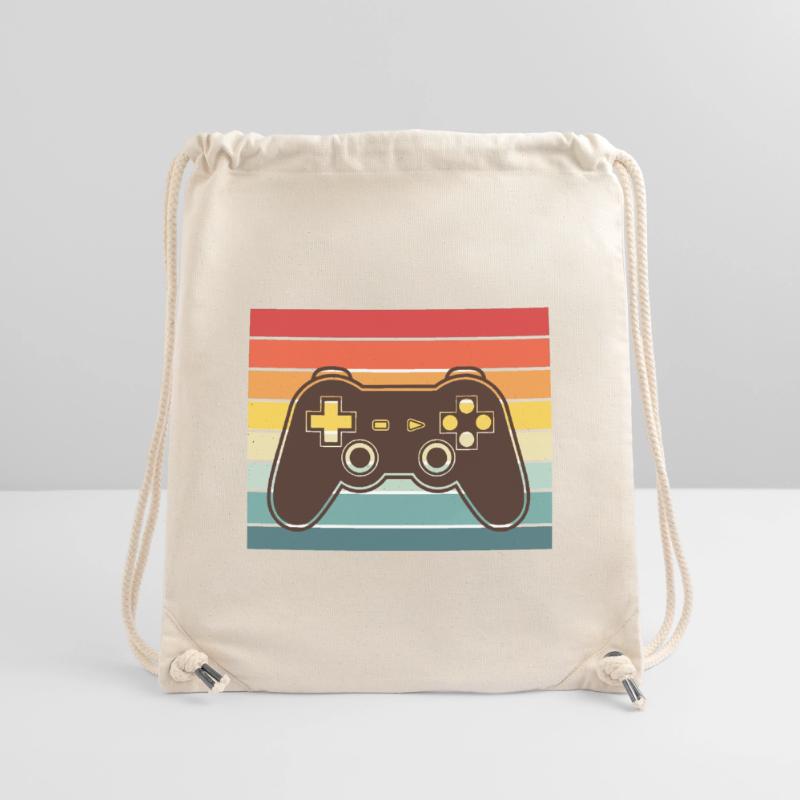Retro Rainbow ControllerVintage Video Game Controller Stanley/Stella Recycled Gym Bag