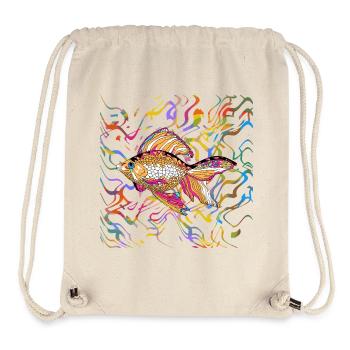 poisson - Sac à cordon recyclé Stanley/Stella - blanc naturel - Devant