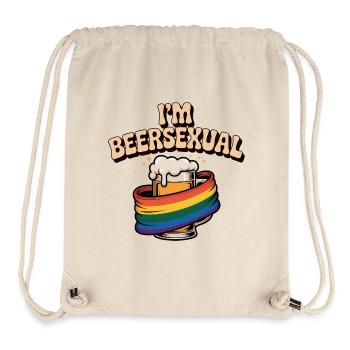 I'm Beersexual - Cool Beer Logo - Stanley/Stella Recycled Gym Bag - natural - Front