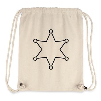 Sheriff-Star - Stanley/Stella recycelter Gym Bag - Naturweiß - Vorne