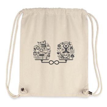 Work-life balance: Find your optimal balance - Stanley/Stella Recycled Gym Bag - natural - Front
