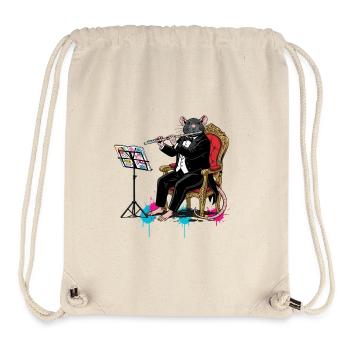 Rat dans le Gala Musicien - Sac à cordon recyclé Stanley/Stella - blanc naturel - Devant