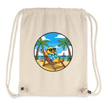 Cool Duck Beach Vacation Summer Vibes - Stanley/Stella recycelter Gym Bag - Naturweiß - Vorne