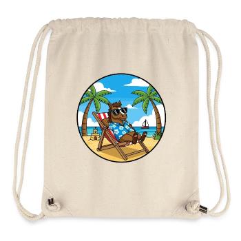Cool Horse Beach Vacation Summer Vibes - Stanley/Stella recycelter Gym Bag - Naturweiß - Vorne