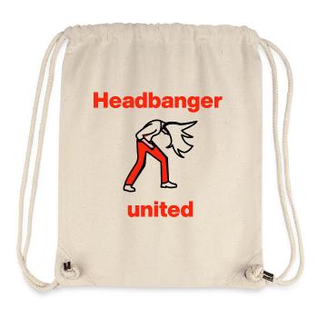 Headbanger United – Rock hard! Mosh, Metal - Stanley/Stella Recycled Gym Bag - natural - Front