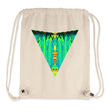 Totem Numérique, Gardien Néon, Bête de Symétrie - Sac à cordon recyclé Stanley/Stella - blanc naturel - Devant