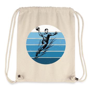 Handball Liebe zum Anziehen für Männer - Stanley/Stella recycelter Gym Bag - Naturweiß - Vorne