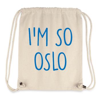 Oslo, Norvège, Norvège, Norvège - Sac à cordon recyclé Stanley/Stella - blanc naturel - Devant
