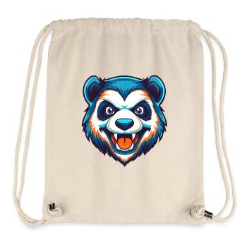 Savage Panda Esports Mascot Logo - Stanley/Stella Recycled Gym Bag - natural - Front