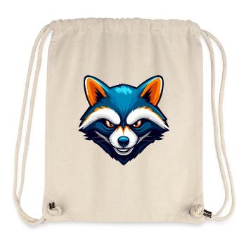 Fierce Raccoon Esports Mascot Logo - Stanley/Stella Recycled Gym Bag - natural - Front
