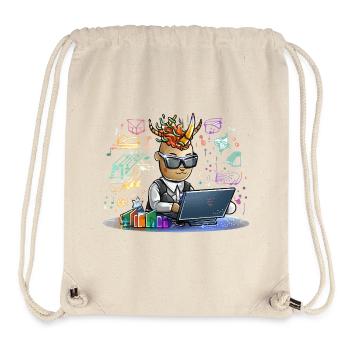 Höllischer Designer am Laptop - Stanley/Stella recycelter Gym Bag - Naturweiß - Vorne