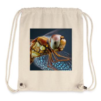 Extremes Libellen Makro Porträt Wildlife Grafik - Stanley/Stella recycelter Gym Bag - Naturweiß - Vorne