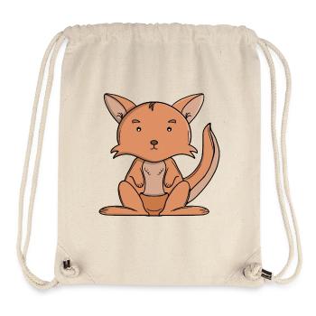 Niedliches Känguru, niedliches Kawaii, australisches Tier - Stanley/Stella recycelter Gym Bag - Naturweiß - Vorne